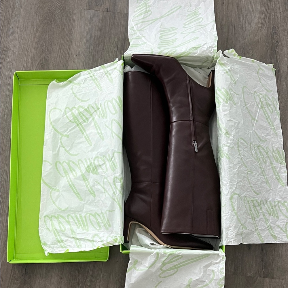 Sam Edelman Sylvia Wide Calf Boots Spiced Pecan